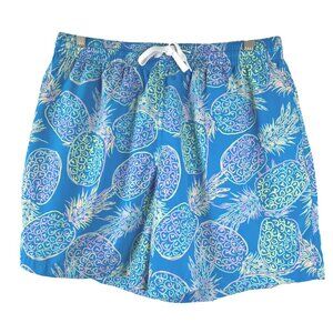Chubbies The Bay Breezes Swim Trunks‎ Shorts Mens XL Pineapple Blue SS-1859